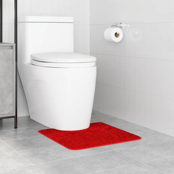 Badezimmermatte U-Form Rot 50x50 cm Polypropylen Rutschfest