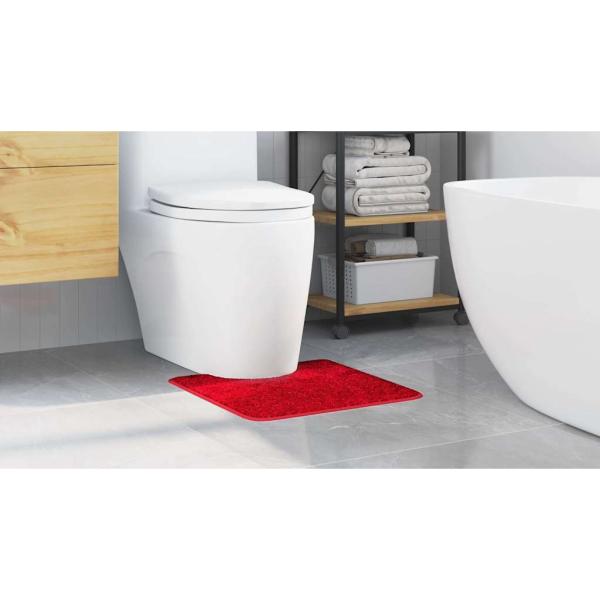 Badezimmermatte U-Form Rot 50x50 cm Polypropylen Rutschfest