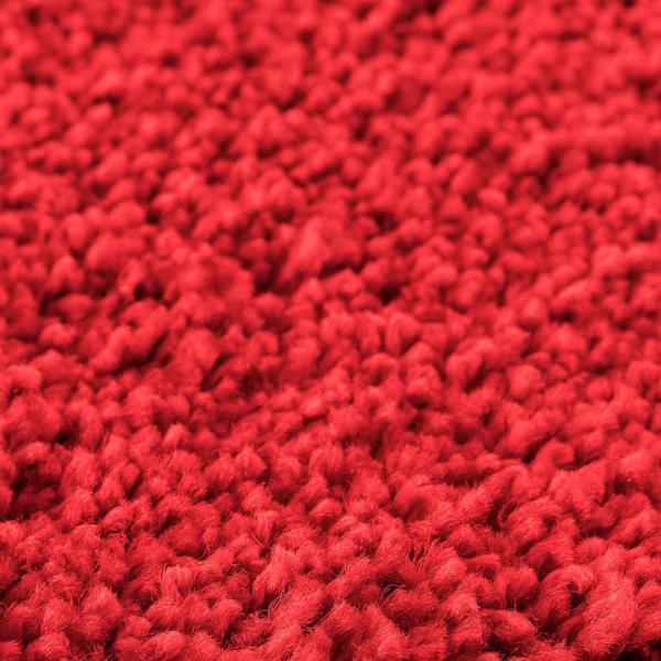 Badezimmermatte U-Form Rot 50x50 cm Polypropylen Rutschfest