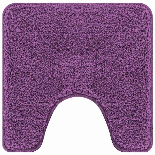 U-förmige Badematte Lila 50x50 cm Polypropylen Rutschfest