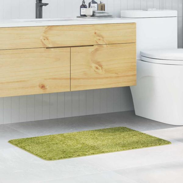 ARDEBO.de - Badmatte Rechteckig Grün 60x90 cm Polypropylen Rutschfest