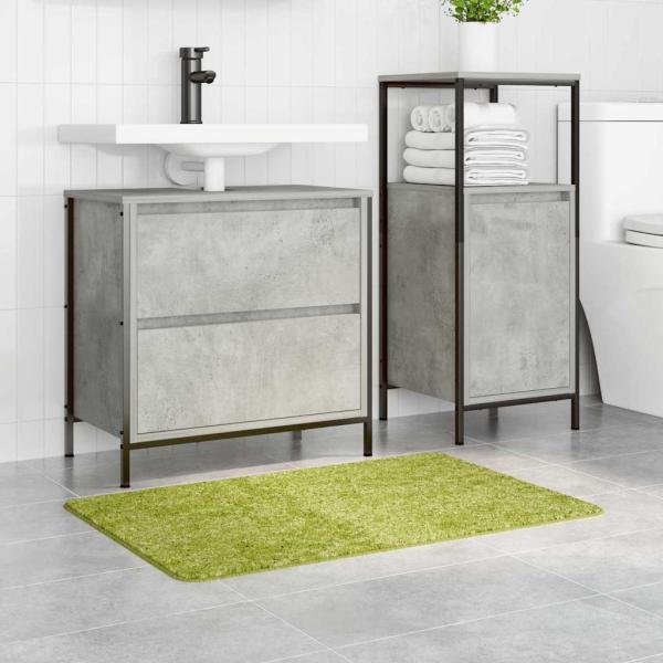 Badmatte Rechteckig Grün 60x90 cm Polypropylen Rutschfest