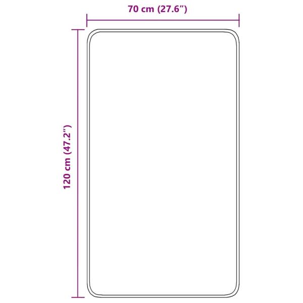 Badeteppich Rechteckig Orange 70x120 cm Polypropylen Rutschfest