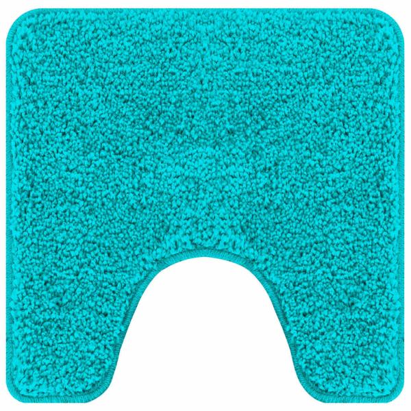 Anti-Rutsch Badematten-Set 2 stk. Türkis 50 x 50 cm PP