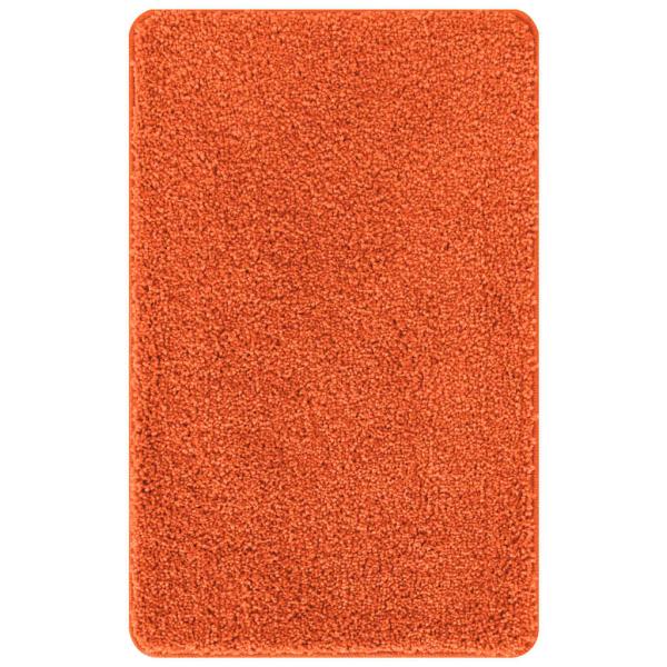 2-teiliges Badteppich-Set Orange Polypropylen Rutschfest