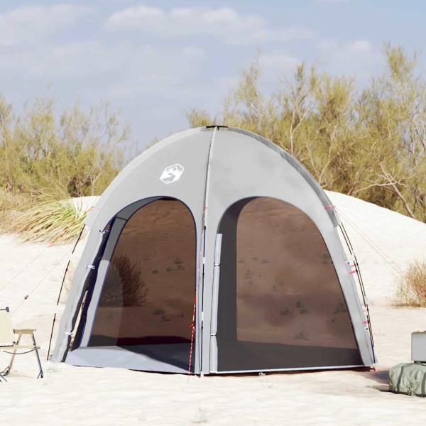 ARDEBO.de - Poolzelt Grau, Schwarz Polyester 366 x 305 x 231 cm