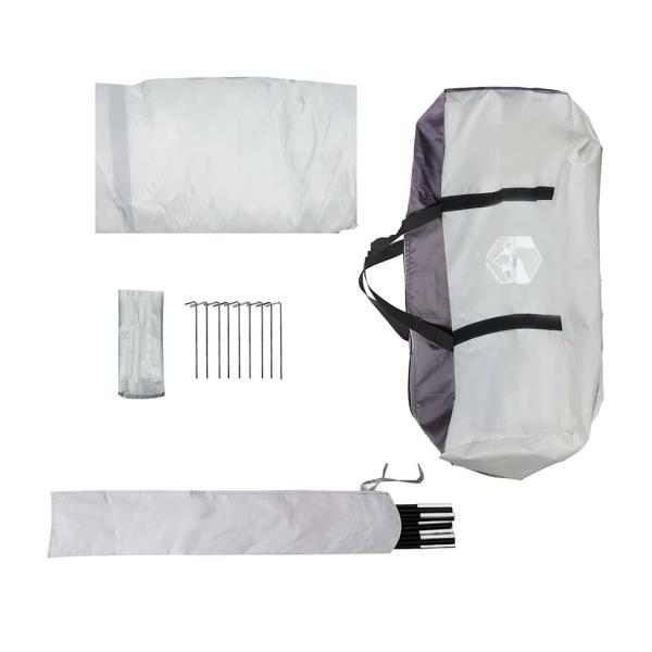 Camping-Mückennetz mit Tür Grau für 6 Personen Wasserdicht