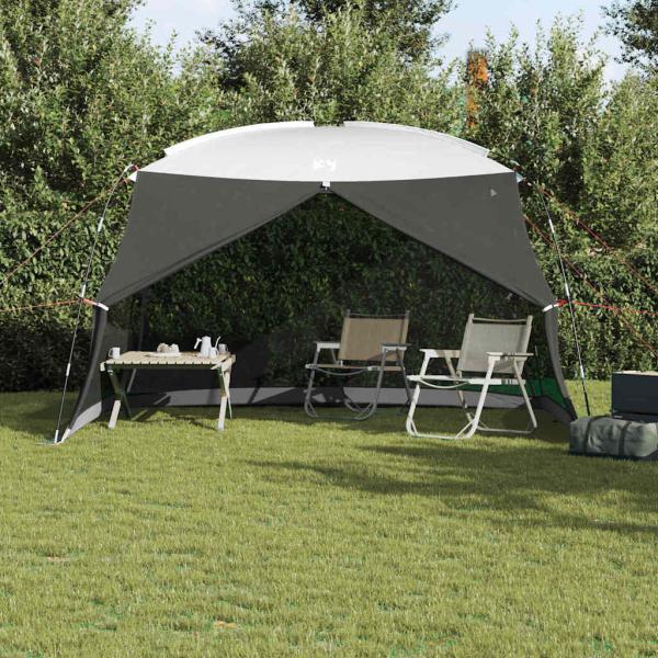 Camping-Mückennetz mit Tür Grau für 6 Personen Wasserfest