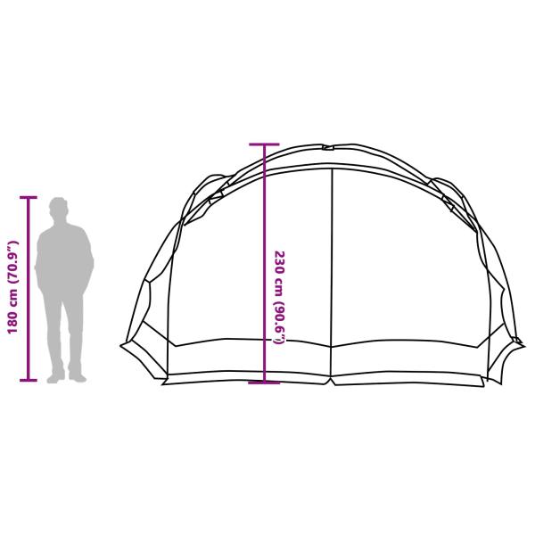 Camping-Moskito-Netz mit Türen Blau für 10 Personen wasserdicht