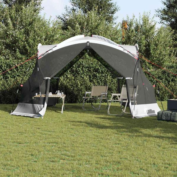 Camping-Mückennetz mit Türen Grau für 8 Personen wasserdicht