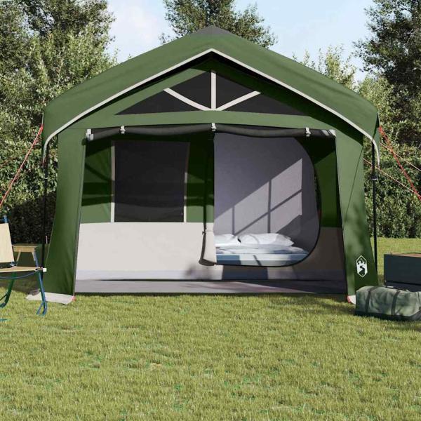 Campingzelt mit Fenstern Grün für 10 Personen Wasserdicht