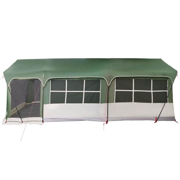 Campingzelt mit Fenstern Grün für 10 Personen Wasserdicht