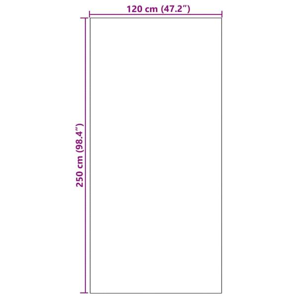 Fußmatte Waschbar Schwarz 120x250 cm