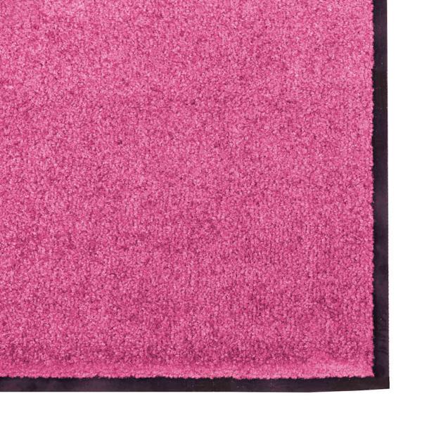 Fußmatte Rosa und Schwarz 120 x 250 cm 100% Polyamid