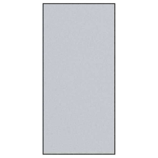 rechteckige Türmatte grau 120x250 cm