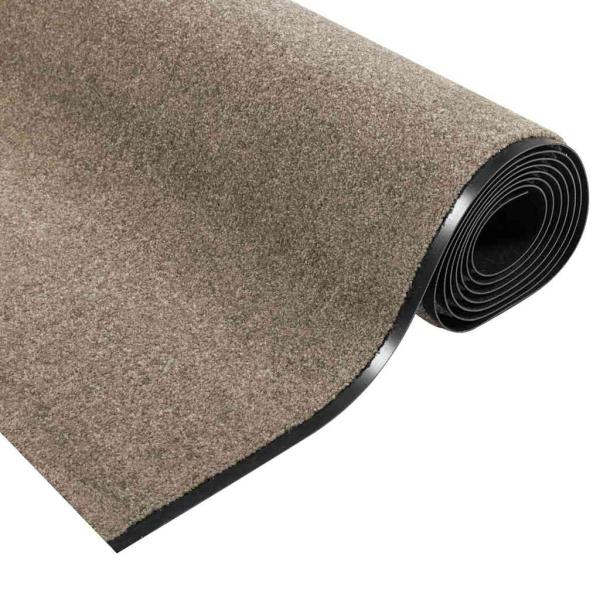 rechteckige Türmatte Beige 120x400 cm