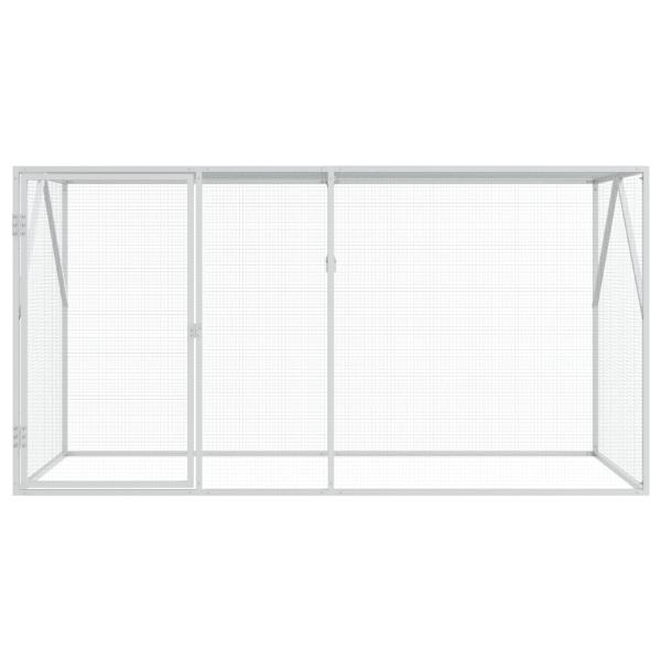 Vogelkäfig Anthrazit 208 x 102 x 108 cm Verzinkter Stahl