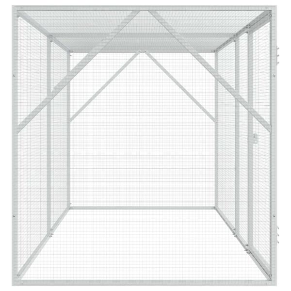 Vogelkäfig Anthrazit 208 x 102 x 108 cm Verzinkter Stahl