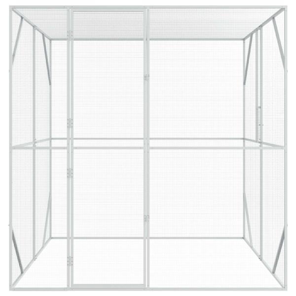 Vogelkäfig Anthrazit 209 x 202 x 214 cm Verzinkter Stahl