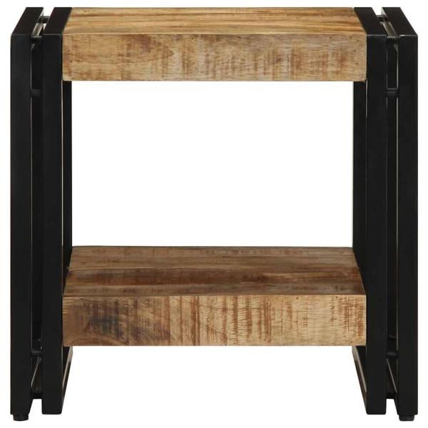 Couchtisch 40x50x38 cm aus massivem Rohholz Mango