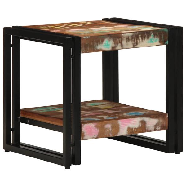 Couchtisch Mehrfarbig 40x50x38 cm Massivholz Altholz