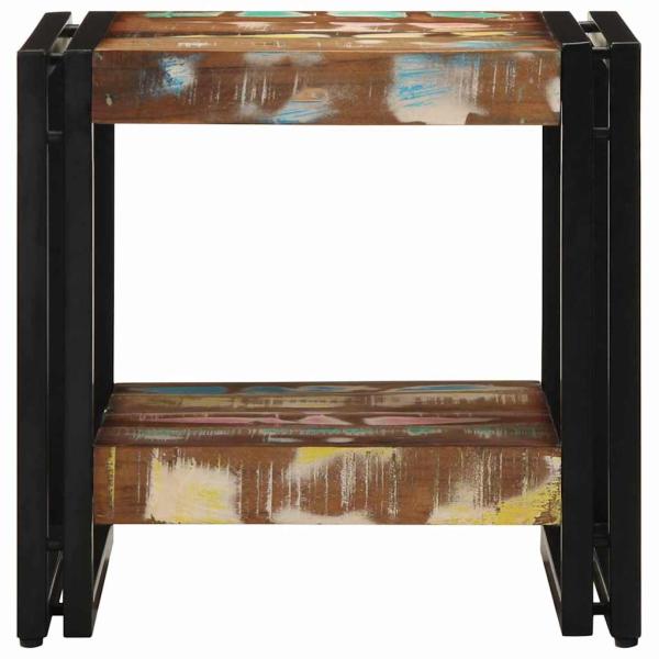Couchtisch Mehrfarbig 40x50x38 cm Massivholz Altholz