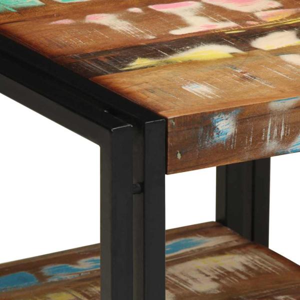 Couchtisch Mehrfarbig 40x50x38 cm Massivholz Altholz