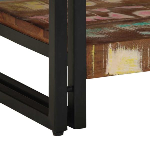 Couchtisch Mehrfarbig 40x50x38 cm Massivholz Altholz