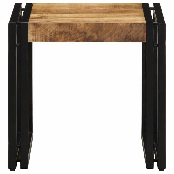 Couchtisch 40x50x38 cm Aus massivem grobem Mango-Holz