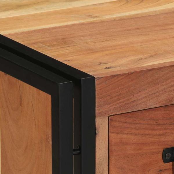 Nachttisch 40x40x59 cm Massivholz Akazie