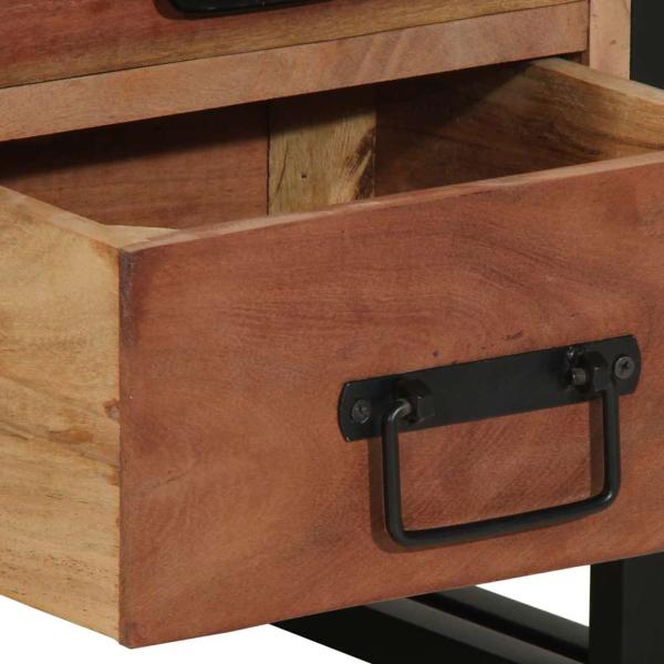 Nachttisch 40x40x59 cm Massivholz Akazie