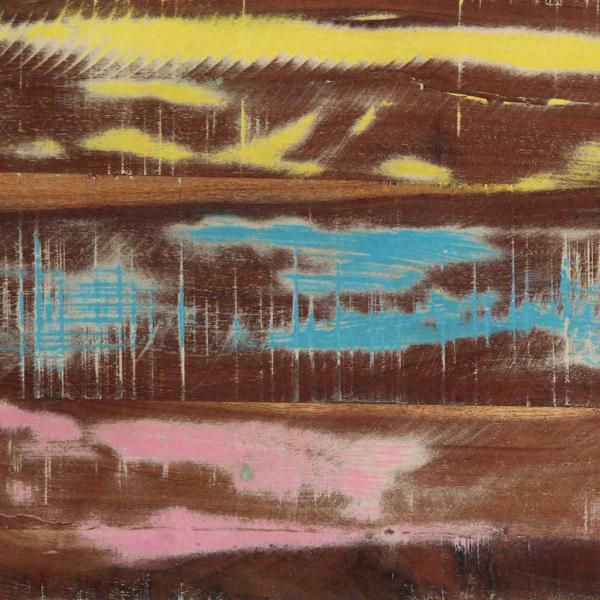 Nachttisch bunt 40x35x50 cm aus massivem Altholz