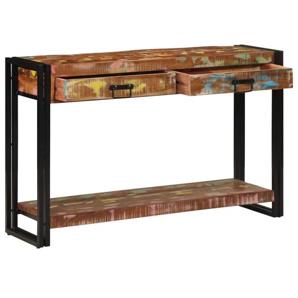 ARDEBO.de - Konsolentisch Mehrfarbig 120x33x75 cm Massivholz Altholz