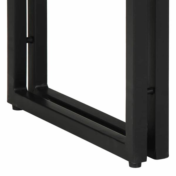 Beistelltische Mehrfarbig 90x33x75 cm Massivholz Altholz und Metall