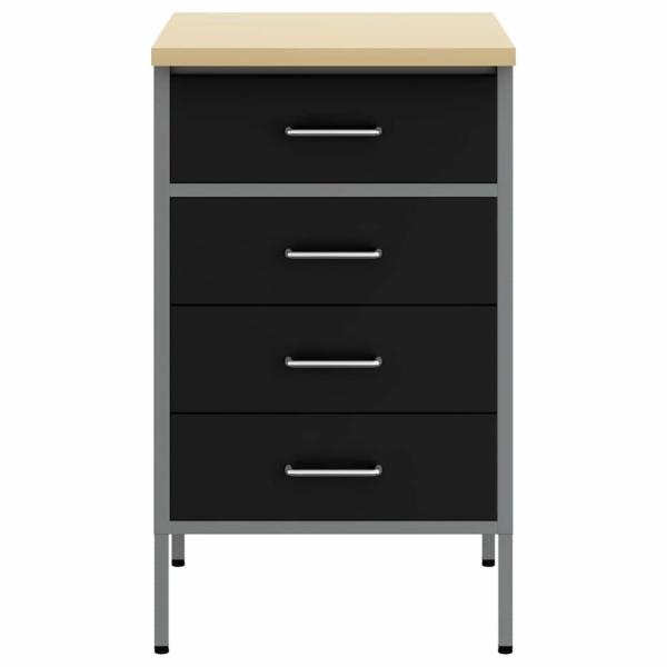 Werkbank Schwarz 50x55x85 cm Stahl