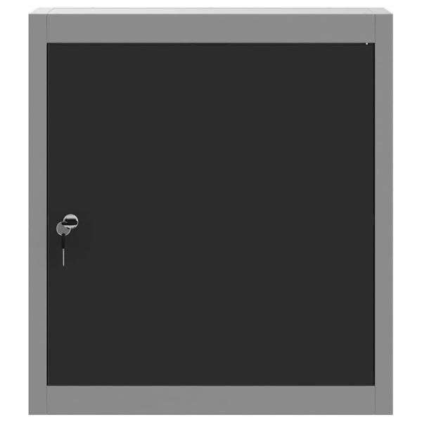 Werkzeugschrank Wandmontage Schwarz 50x20x55 cm Stahl