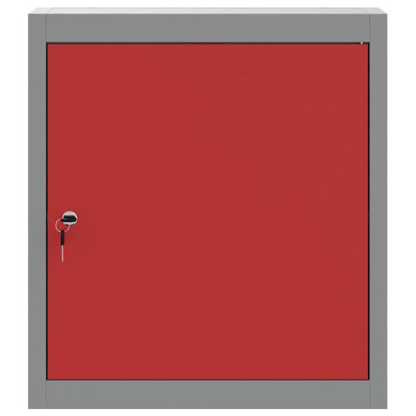 Werkzeugschrank Wandmontiert Rot 50x20x55 cm Stahl