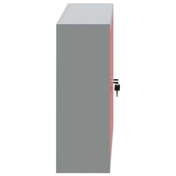 Werkzeugschrank Wandmontage Rot 100x20x55 cm Stahl