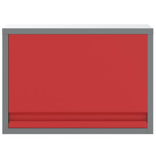 ARDEBO.de - Werkzeugschrank Wandmontage mit Gasdruckfeder-Tür rot 50x25x35 cm