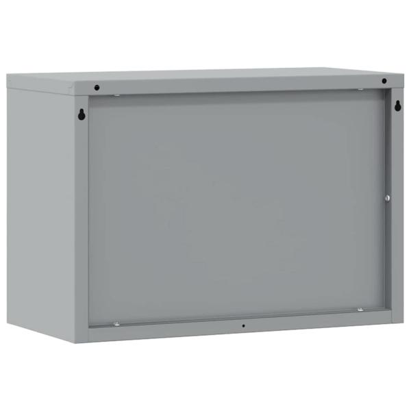 Werkzeugschrank mit Speicher Rot und Grau 50 x 25 x 35 cm Stahl