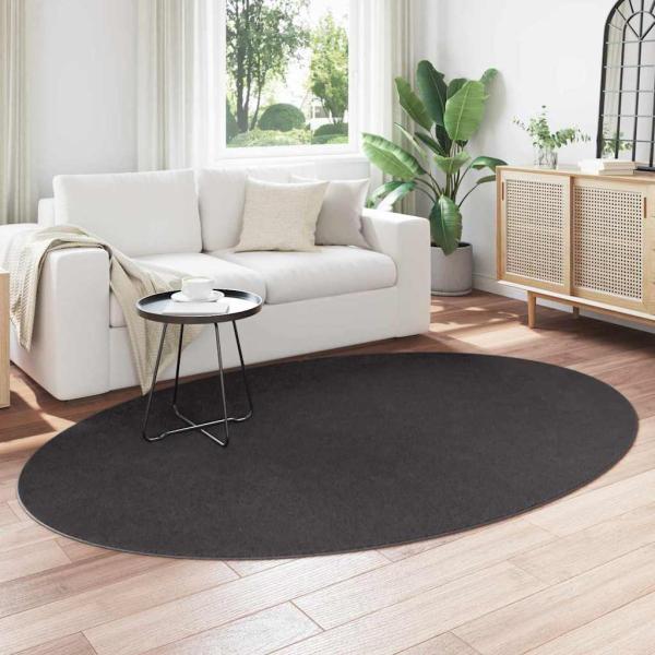 Teppiche Anthrazit Polyester 160 x 230 cm Akzentteppich Rund