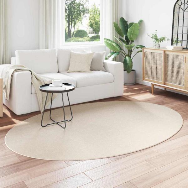 Teppich ""HUARTE"" Beige 160x230 cm Oval