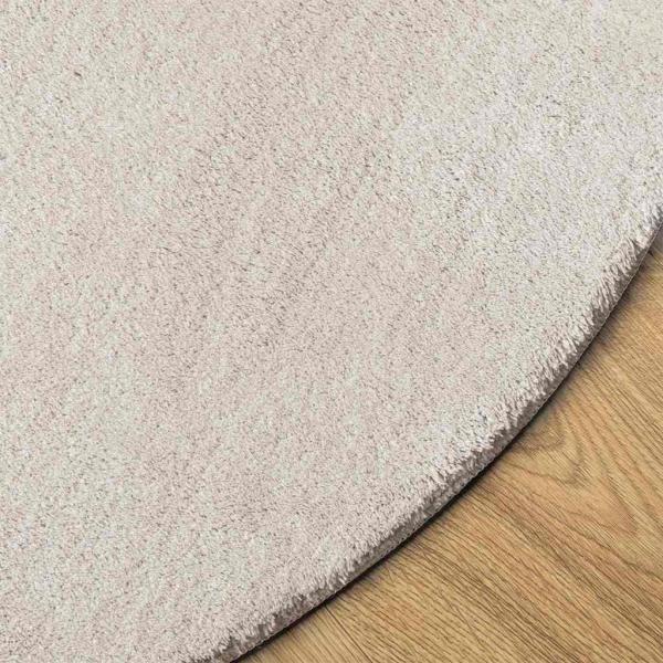 Teppiche Sand Polyester 140 x 200 cm Langlebig Teppich Oval