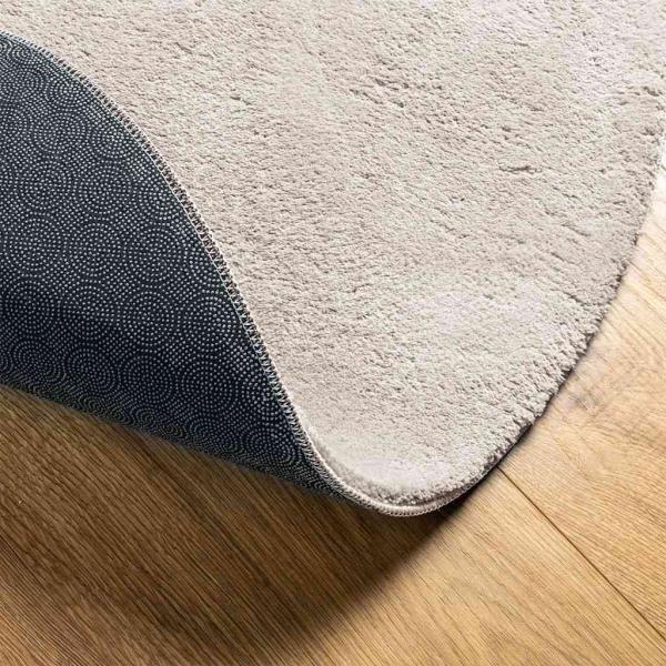 Teppiche Sand Polyester 140 x 200 cm Langlebig Teppich Oval
