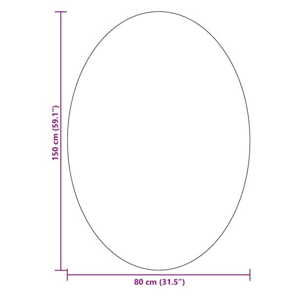 Teppiche Sand Polyester 140 x 200 cm Langlebig Teppich Oval