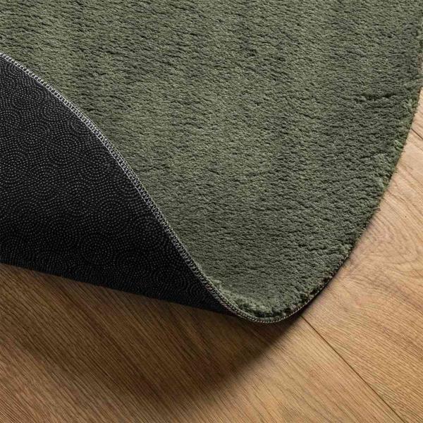 Teppiche Waldgrün Polyester 120 x 170 cm Bereichsteppiche Oval