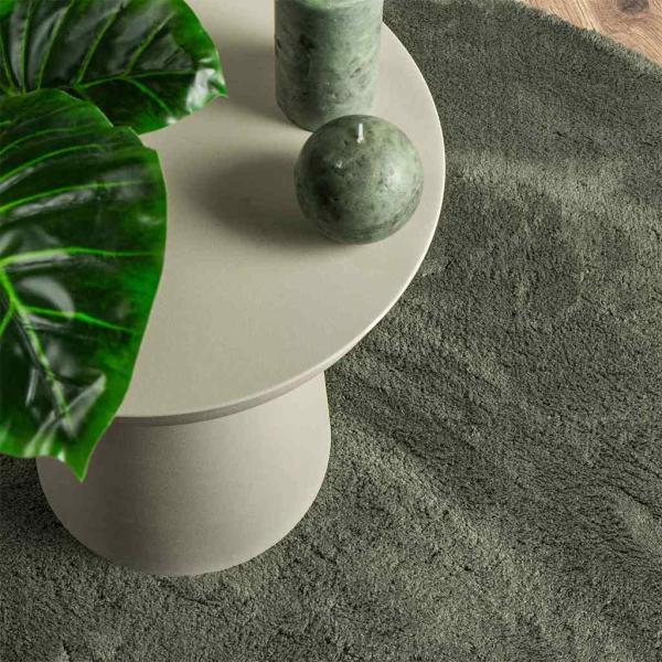 Teppiche Waldgrün Polyester 120 x 170 cm Bereichsteppiche Oval