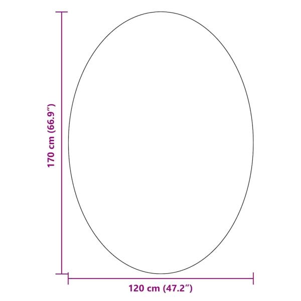 Teppiche Waldgrün Polyester 120 x 170 cm Bereichsteppiche Oval