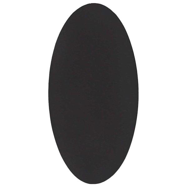 Teppich ""HUARTE"" Schwarz 100x200 cm Oval