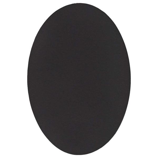 Teppich ""HUARTE"" Schwarz 120x170 cm Oval